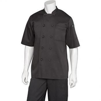 Chef obras b485-l Chambery Unisex chaqueta de cocinero, tamaño grande), color negro