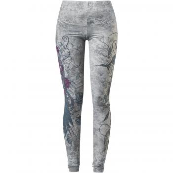 Gothicana by EMP Built For Comfort Mujer Leggins Gris 3XL 90% poliéster, 10% elastán