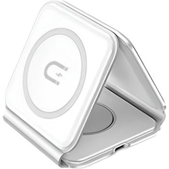 Cargador Inalámbrico 3 en 1 Dudao A11N 15W Blanco con Cable USB-C