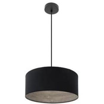 Colgante Tania 1xe27 Negro con Madera Gris - Dimensiones Regx40x40 Cm