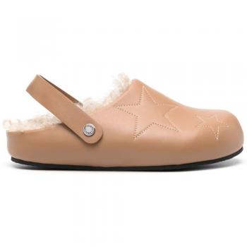 Stella McCartney Women's Elyse Slippers Sandal in Camel | Size 38 | 810443AP00P02134
