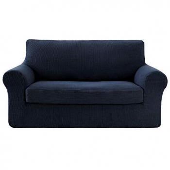 Deconovo Funda para Safá Protectora 2 Plazas 152 x 83 x 89 cm Azul Marino