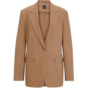 BOSS Women's Jasena Blazer in Beige, Size 38