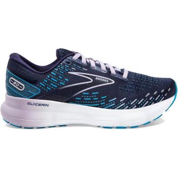 Brooks Glycerin 20 Women's Neutral Running Shoes, Medium, Peacoat/Ocean/Pastel Lilac, Size 8.0, Model Number 1203691B499.080