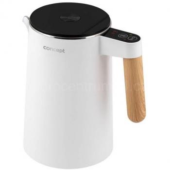 Tetera eléctrica Concept RK3300 de 1,5 L y 2200 W en color blanco