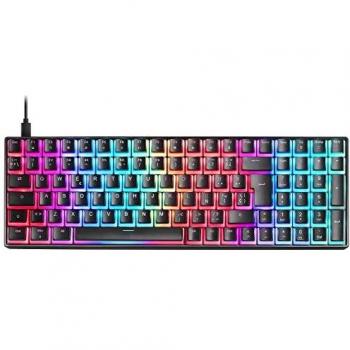 Mars Gaming MKULTRA, Teclado Mecánico Negro RGB, Compacto 96%, Switch Outemu SQ Rojo, Español -US