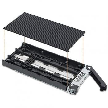 Icy Dock MB834TP-B Caja externa para disco duro y unidad de estado sólido (SSD) de aluminio, color negro, compatible con discos de 2.5 y Laufwerkstrays