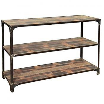 Consola Estantería de Madera Signes Grimalt - Dimensiones 40 x 83 x 121 cm, Estilo Industrial