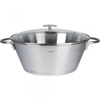 Confiturera Cristel Gran Mesa 40 cm en inox con tapa de vidrio