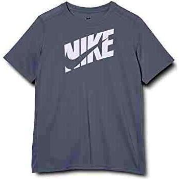 NIKE B Nk Hbr+ Perf Top SS Camiseta de Manga Corta, Niños, lt Smoke Grey/
