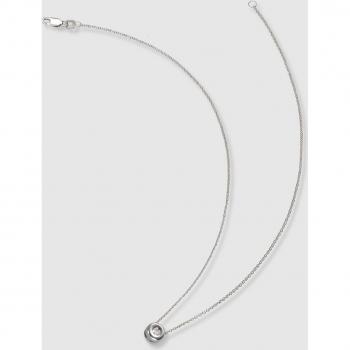 Colgante exclusivo en oro blanco con deslumbrante diamante incrustado