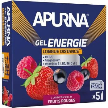 Apurna Long Distance Energy Gel - Set of 5 Red Fruit Gels