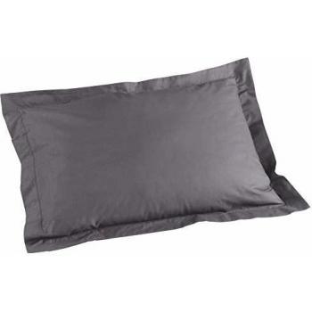 Douceur d'Intérieur - 1640704, Funda De Almohada, 50 X 70 Cm, Lit Uni, Liso 57 Hilos, Gris