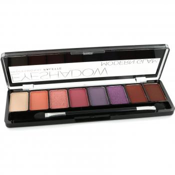 Paleta de Sombras de Ojos Profesional Eveline - Glamour Moderno 8 Colores