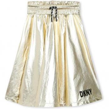 DKNY - Falda de niña en tejido metalizado con cordón de ajuste D60168