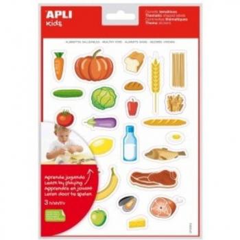 Gomets Apli Bolsa Etiquetas Alimentos 3 Hojas 81 Unidades Ref.19227 Pack de 5