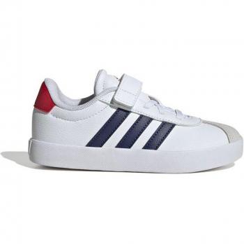 Zapatillas adidas VL Court 3.0 infantil blanco con cierre de velcro, talla 29