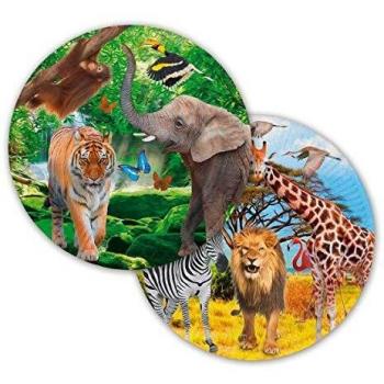 Teller Partyteller Plate Safari Kinderparty Geburtstag 23cm Durchmesser 8 Stück