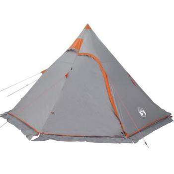 Tienda de campaña tipi para 5 personas impermeable en color azul, gris y verde