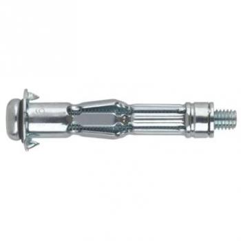 Anclaje Indemoll Tornillo M4x46mm con Ventana Vinco446, Pack de 15 Anclajes para Fijación en Elementos Huecos, Recubrimiento Cincado, Diámetro de 7