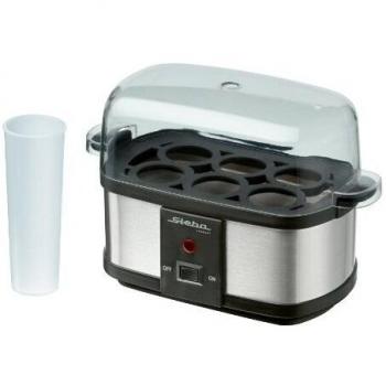 Steba Egg boiler EK 3 PLUS, 350 W, 230 V, Negro, Acero inoxidable - Cuecehuevos