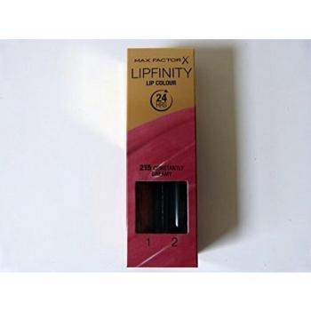 2 x Max Factor Lipfinity Lipstick Two Step New In Box - 215 Constantly Dreamy