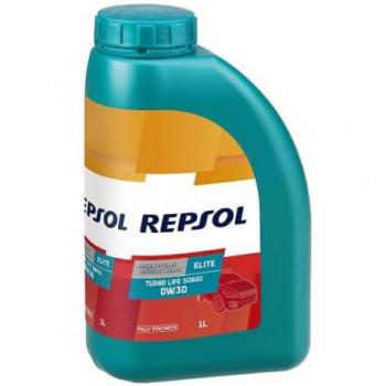 REPSOL ELITE TURBO LIFE 0W30 Aceite lubricante para motores de motocicletas y coches, capacidad 1 litro, cumple con las especificaciones 506.01, 503.00 y 506.00