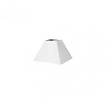 Pantalla Pirámide Mezzo E27 Blanco 20x10x15 cm Tejido Popelín - Diseño Elegante