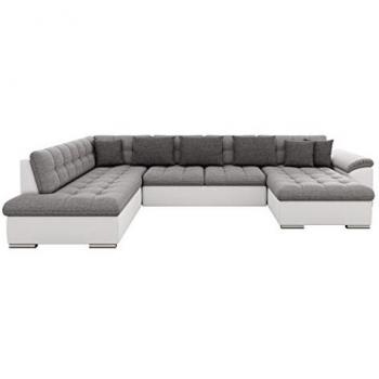 Sofá rinconero Comfivo 140 con función de descanso, Soft 017, dimensiones 348 x 76 x 205 cm