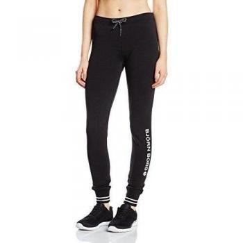 BJÖRN BORG Sport SHEENA SKINNY CUFFED PANTS - Pantalones deportivos para mujer, color caviar black 994, talla 38