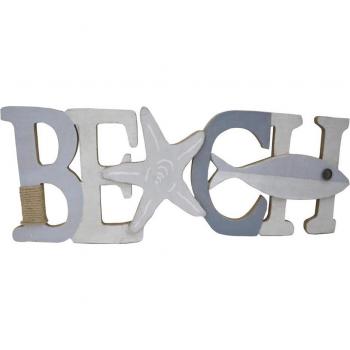 Fíjalo Decoración pared mdf metal 61x2.5x20 beach