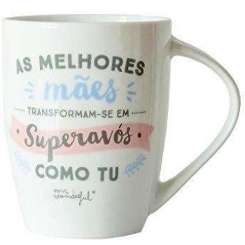 Mr. Wonderful Taza de café, Cerámica, Blanco, 9.5 cm