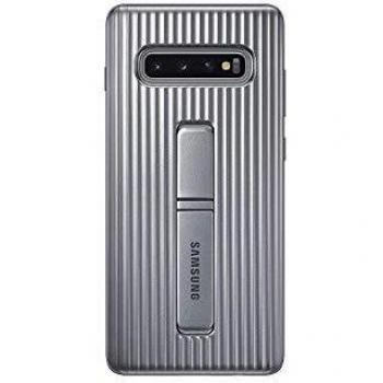 Samsung EF-RG975CSEGWW - Protect Cover, funda oficial para Samsung Galaxy 10+, color plata