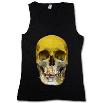 CLASSIC VATICAN SKULL FLAG MUJER CAMISETA SIN MANGAS TANK TOP - Bandera cráneo Schädel Banner Vatikan Vaticano MUJER CAMISETA SIN MANGAS TANK TOP Tamaños S - 5XL