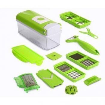 12 en 1 pelador de verduras Nicer Dicer Slicer Mandolina cortador de cebolla con rallador y pelador multifunción y muti-purpose.