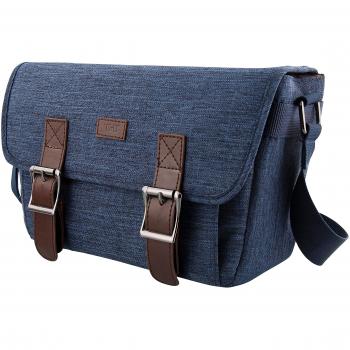 T 'nB Heritage Bandolera Cámara Réflex y cámara lente azul