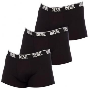 Diesel Men's Black Cotton Boxer Shorts - 2 Pack