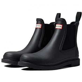 Hunter Commando Mens Chelsea Boot - Black - UK12 EU47 US13 - male