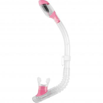 Cressi Minidry - Tubo de Snorkel para Niños Unisex, Transparente/Rosa
