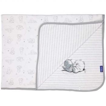 Bébé-Jou Cosy Humphrey - Arrullo-mantita, algodón 100%, reversible