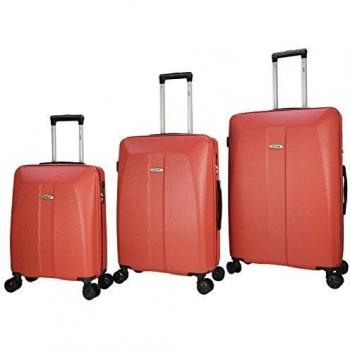 Set Trolleys Cabina + Mediana + Grande Unik Revolution Zeta Color Coral