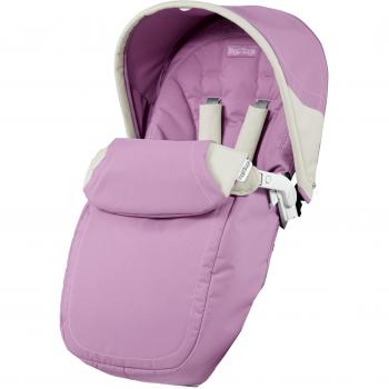 Peg-Pérego Pop-Up Pure - Asiento reversible + capota + cubrepiés + plástico de lluvia, color lila