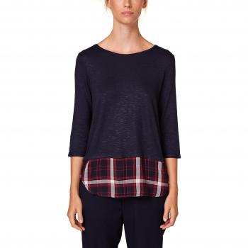 Esprit 088ee1k011, Camisa Manga Larga para Mujer, Azul