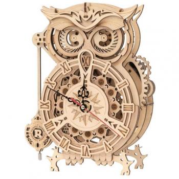 Robotime Owl Clock 3D Wooden Puzzle LK503