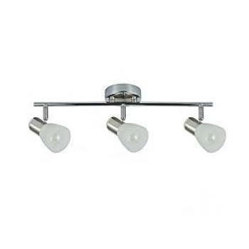 Regleta Cholo 3xe14 Cromo/niquel 16x48,5x10 Cm - Diseño Moderno