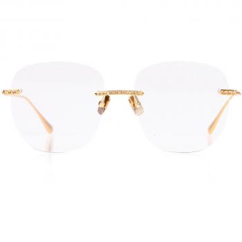 Anna-Karin Karlsson CRYSTAL OPTICAL 2.0 - SOFT SQUARE Rose Gold Women's Eyeglasses 55mm with Blue Light Block