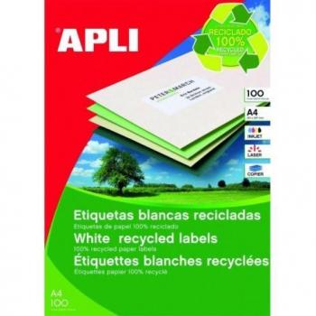 Etiquetas polivalentes recicladas de alta calidad en hojas tamaño A4
