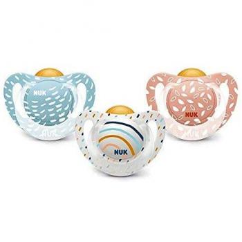 Nuk Genius Color Chupete Tetina Anatómica de Látex T1 0-6M, 1Ud*