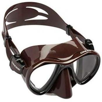 Cressi Metis Mask Máscara para apnea y Photo Sub, Volumen Interno mínimo, Unisex-Adult, Marrón, Talla única