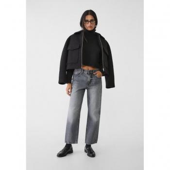 Stradivarius Cropped Straight Jeans Black Denim Size 4, Stradivarius Cropped Straight Jeans Black Denim Size 8